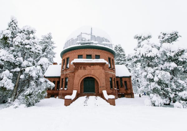 Rec center in Denver in the snow.